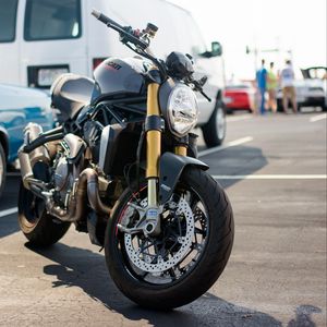Preview wallpaper ducati, motorcycle, bike, black