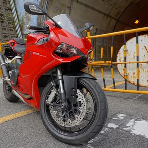Preview wallpaper ducati, motorcycle, bike, red, parking, moto