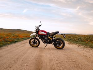 Preview wallpaper ducati scrambler, motorcycle, bike, side view