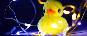 Preview wallpaper duck, toy, garland, light