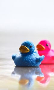 Preview wallpaper ducks, toys, colorful