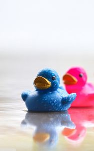 Preview wallpaper ducks, toys, colorful