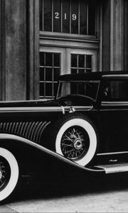 Preview wallpaper duesenberg, 1934, car, vintage, black, white