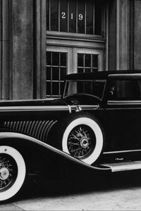 Preview wallpaper duesenberg, 1934, car, vintage, black, white