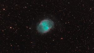 Preview wallpaper dumbbell nebula, nebula, stars, space