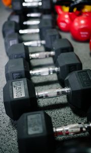 Preview wallpaper dumbbells, fitness, gym, sport, sports