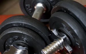 Preview wallpaper dumbbells, fitness, sports, gym