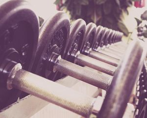 Preview wallpaper dumbbells, sports, gym