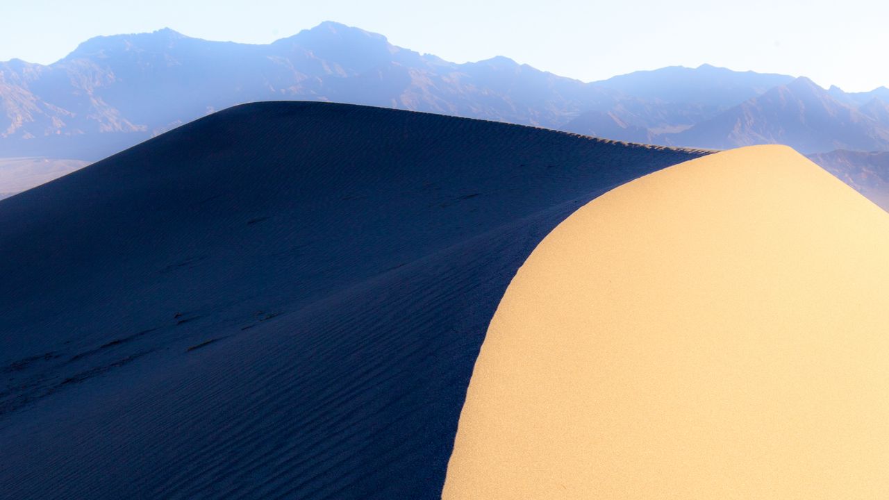 Wallpaper dune, sand, desert, shadow