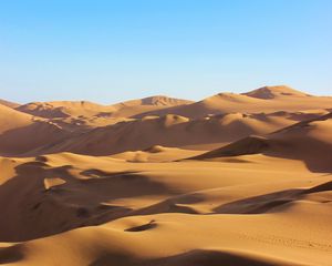 Preview wallpaper dunes, desert, sand, hills