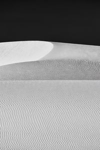 Preview wallpaper dunes, sand, desert, relief, bw