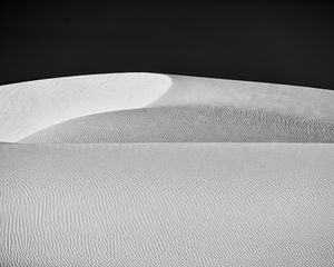 Preview wallpaper dunes, sand, desert, relief, bw