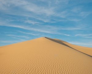 Preview wallpaper dunes, sand, desert, hill, landscape