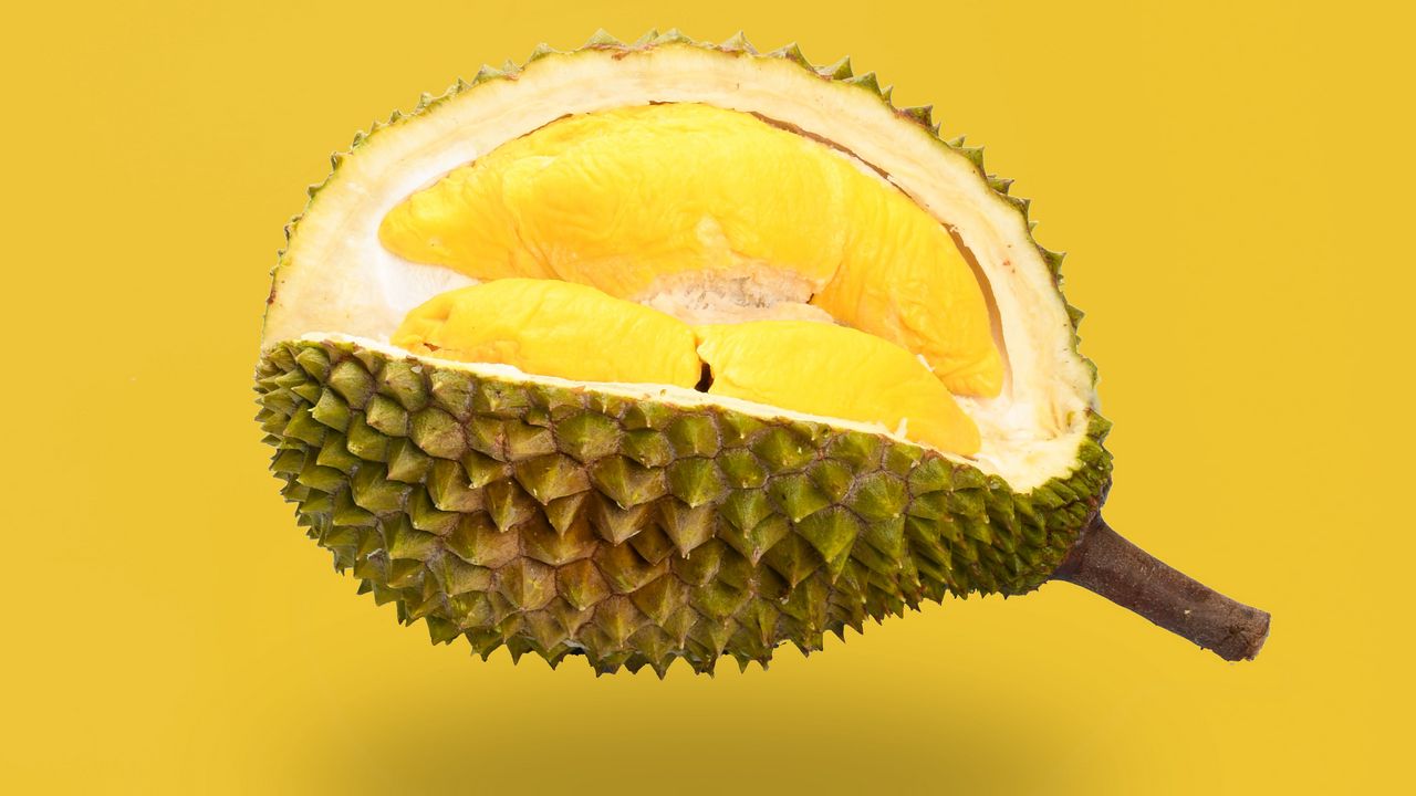 Wallpaper durian, fruit, exotic, yellow