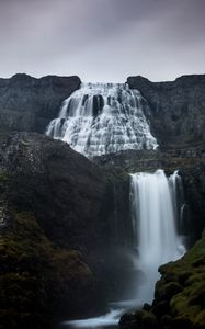 Preview wallpaper dynjandi, waterfall, landscape, nature, iceland