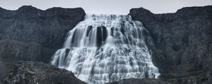 Preview wallpaper dynjandi, waterfall, landscape, nature, iceland