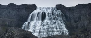 Preview wallpaper dynjandi, waterfall, landscape, nature, iceland