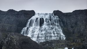 Preview wallpaper dynjandi, waterfall, landscape, nature, iceland