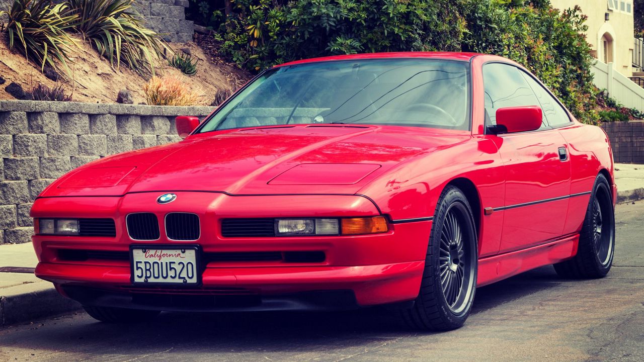 Wallpaper e31, bmw, 1997, red, 850ci, front view