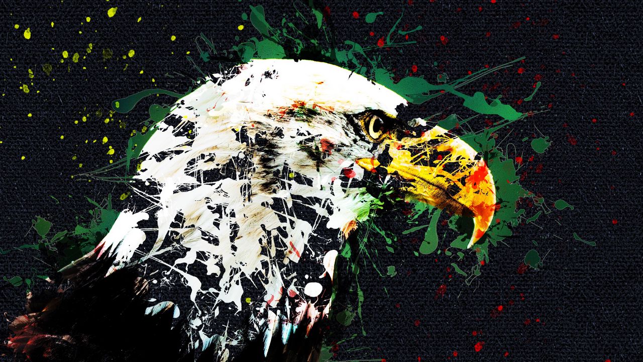 Wallpaper eagle, art, beak