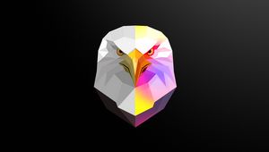 Preview wallpaper eagle, bird, art, polygon, geometric