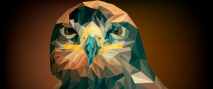 Preview wallpaper eagle, bird, geometric, art
