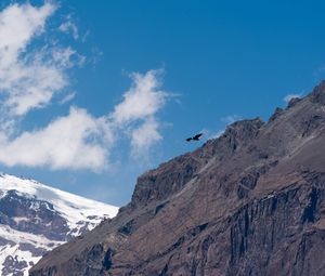 Preview wallpaper eagle, bird, rock, sky