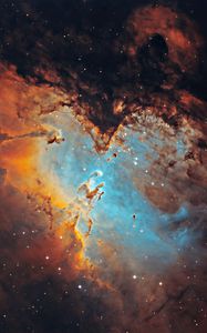 Preview wallpaper eagle nebula, glow, nebula, space, stars