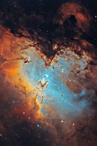 Preview wallpaper eagle nebula, glow, nebula, space, stars