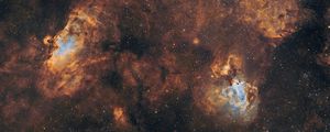 Preview wallpaper eagle nebula, nebula, galaxy, stars, space