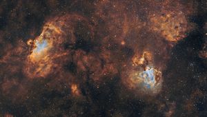 Preview wallpaper eagle nebula, nebula, galaxy, stars, space