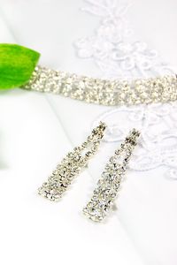 Preview wallpaper earrings, diamonds, flower