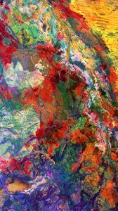 Preview wallpaper earth, aerial view, abstraction, spots, colorful