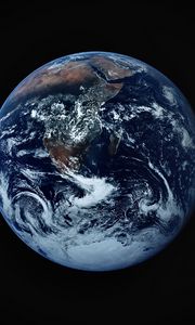 Preview wallpaper earth, atmosphere, satellite, aerial view, space