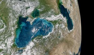 Preview wallpaper earth, atmosphere, sea, aerial view, satellite