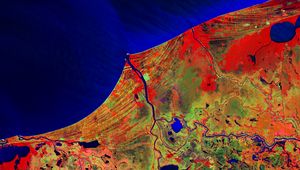 Preview wallpaper earth, land, surface, aerial view, space