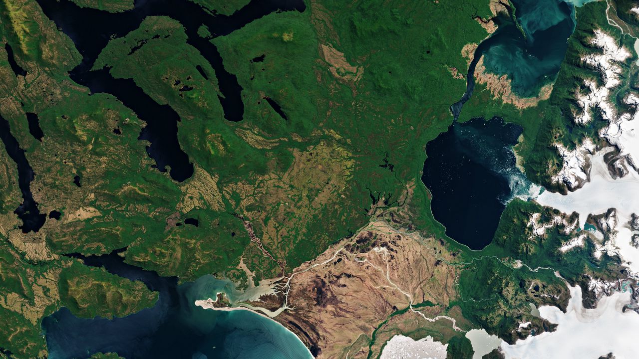 Wallpaper earth, planet, aerial view, sea