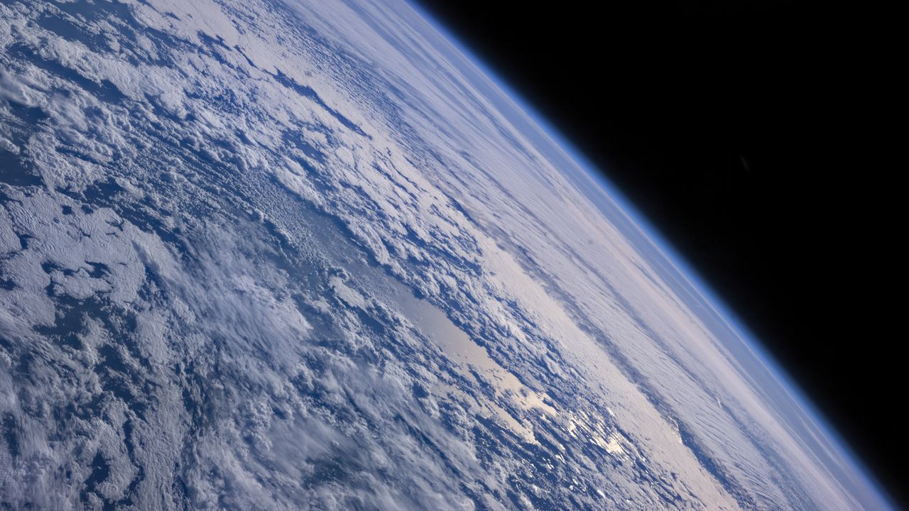 Wallpaper earth, planet, atmosphere, horizon, space