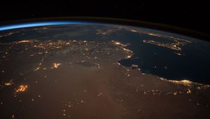 Preview wallpaper earth, planet, atmosphere, view from space, space