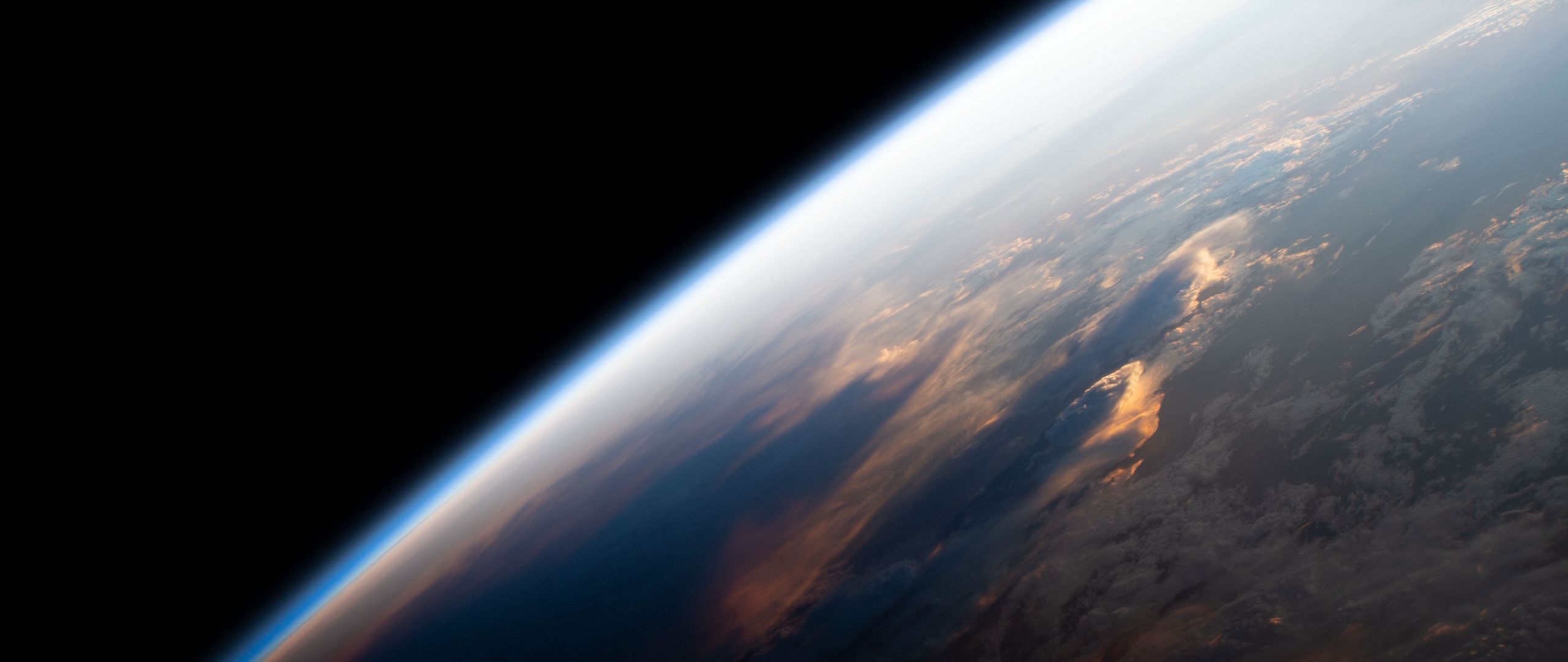 Download wallpaper 2560x1080 earth, planet, atmosphere, space, view ...