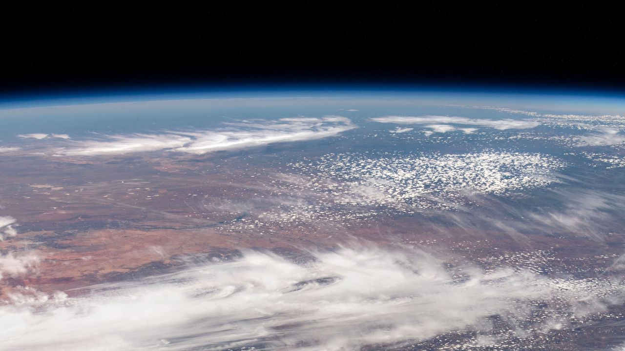 Wallpaper earth, planet, clouds, space, view from space