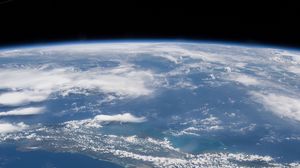 Preview wallpaper earth, planet, clouds, sea, view from space, space