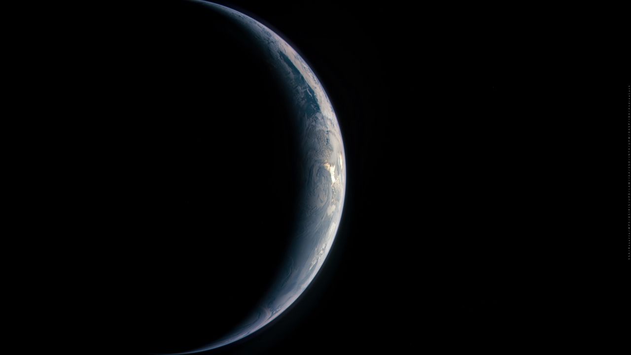 Wallpaper earth, planet, eclipse, space, dark