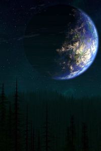 Preview wallpaper earth, planet, life, trees, fantasy