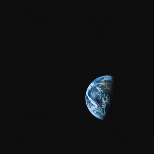 Preview wallpaper earth, planet, shadow, dark, space