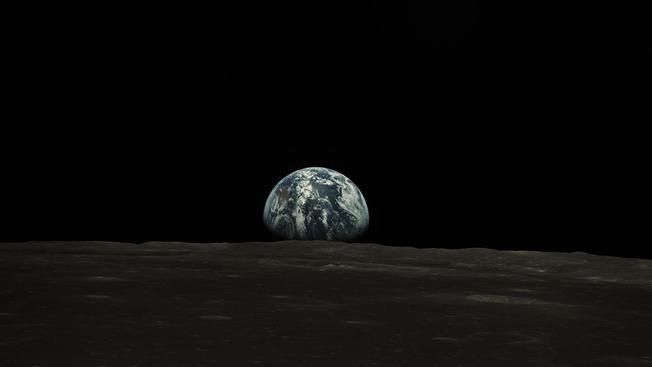 Wallpaper earth, planet, space, dark