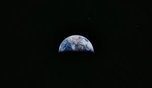 Preview wallpaper earth, planet, space, black