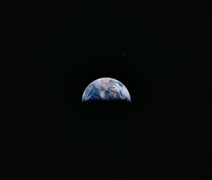 Preview wallpaper earth, planet, space, black