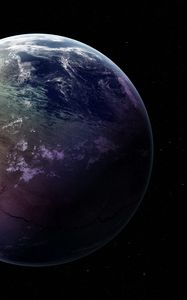 Preview wallpaper earth, planet, stars, starry sky, space