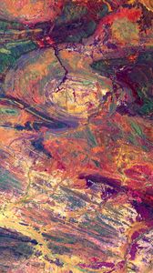 Preview wallpaper earth, relief, surface, colorful, aerial view, space
